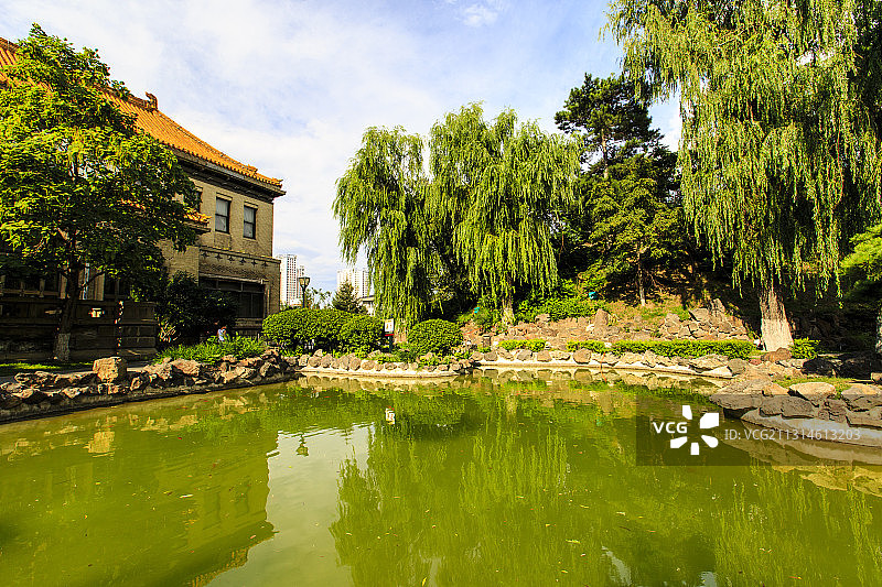 吉林长春伪满皇宫东御花园图片素材