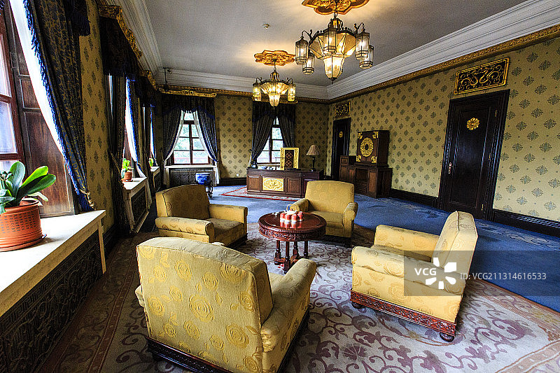 吉林长春伪满皇宫勤民楼西便殿图片素材