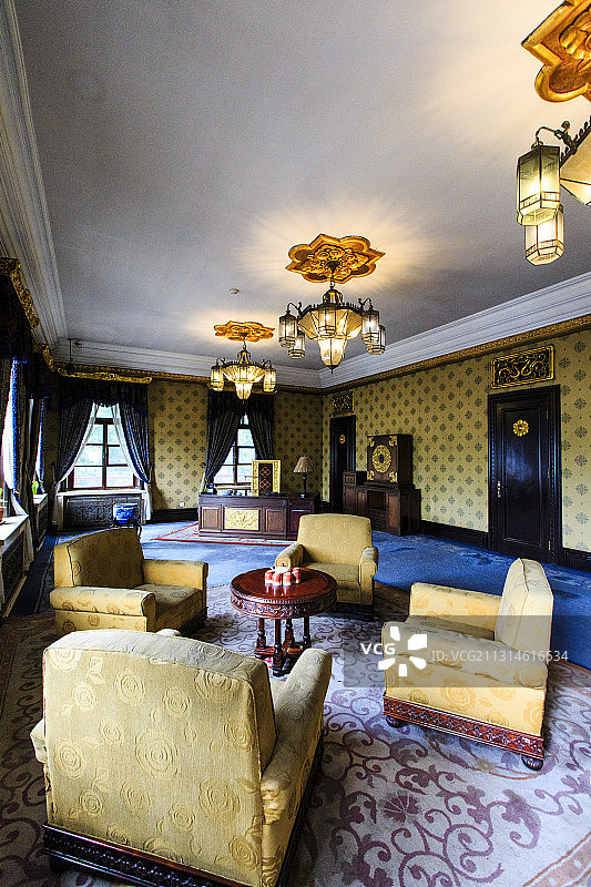 吉林长春伪满皇宫勤民楼西便殿图片素材