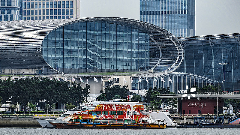 广州 国际 会展中心  旅游 码头图片素材