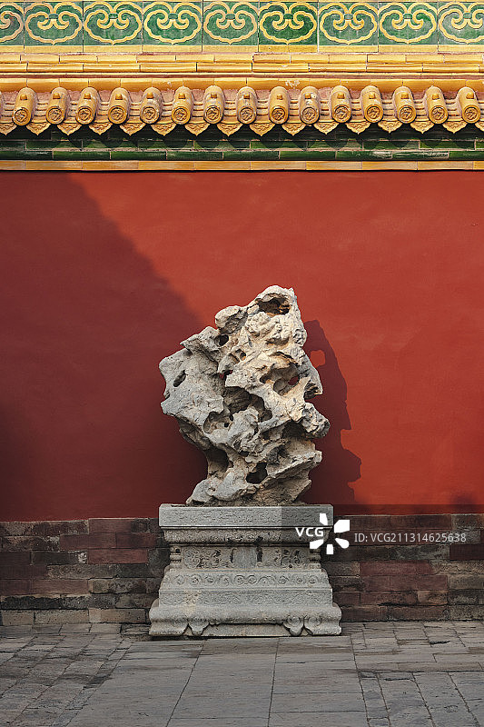 午后的故宫御花园，奇花异石图片素材