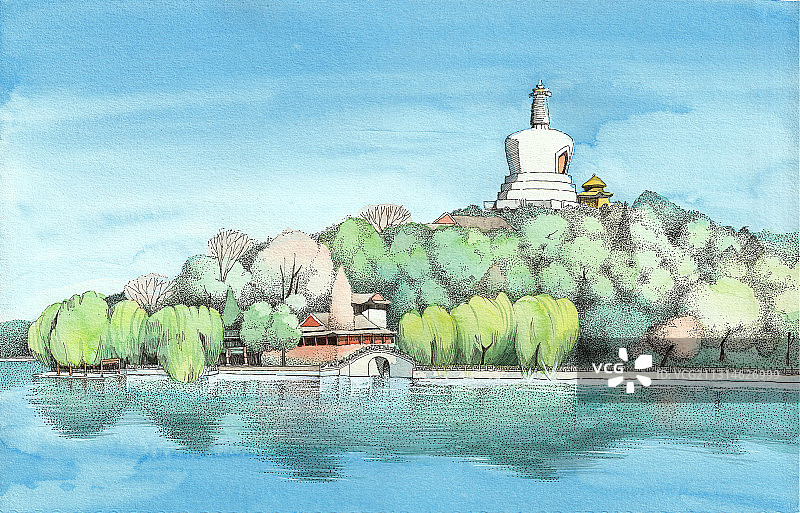 北海公园图片素材