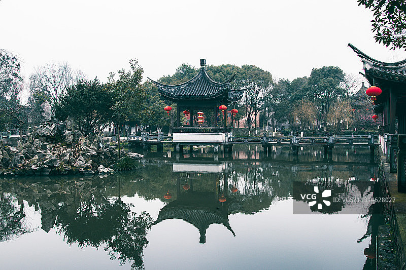 湖州荻港古村图片素材