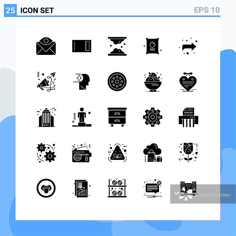 25用户界面实心象形包现代图片素材