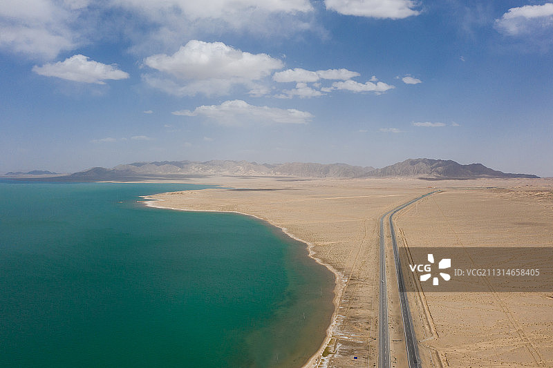 海大柴旦小柴旦湖图片素材