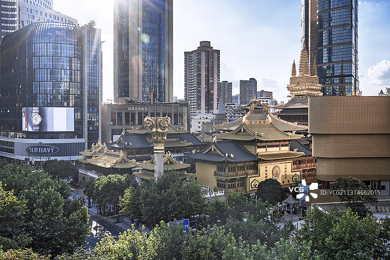 上海静安寺图片素材