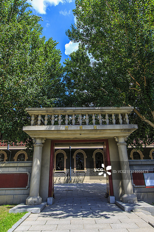 吉林长春伪满皇宫迎晖门图片素材