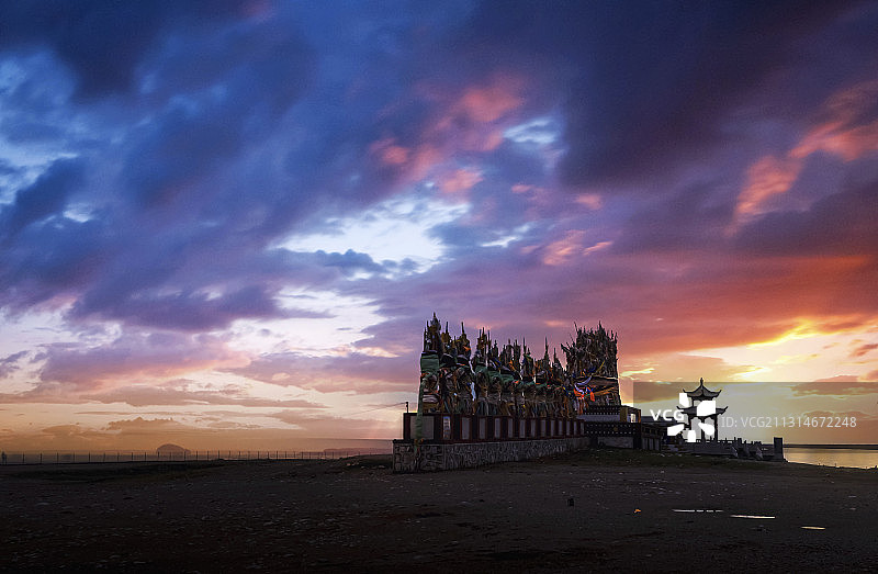 青海湖黑马河图片素材