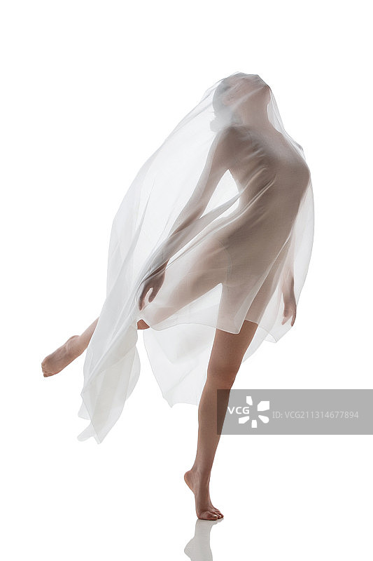 青年女人跳舞图片素材