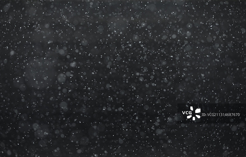 北京黑背景美丽的雪花飞舞图片素材