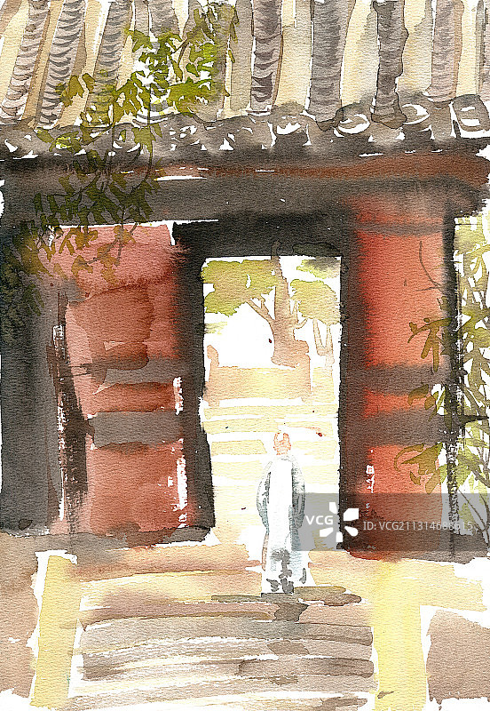 幽静的寺庙图片素材