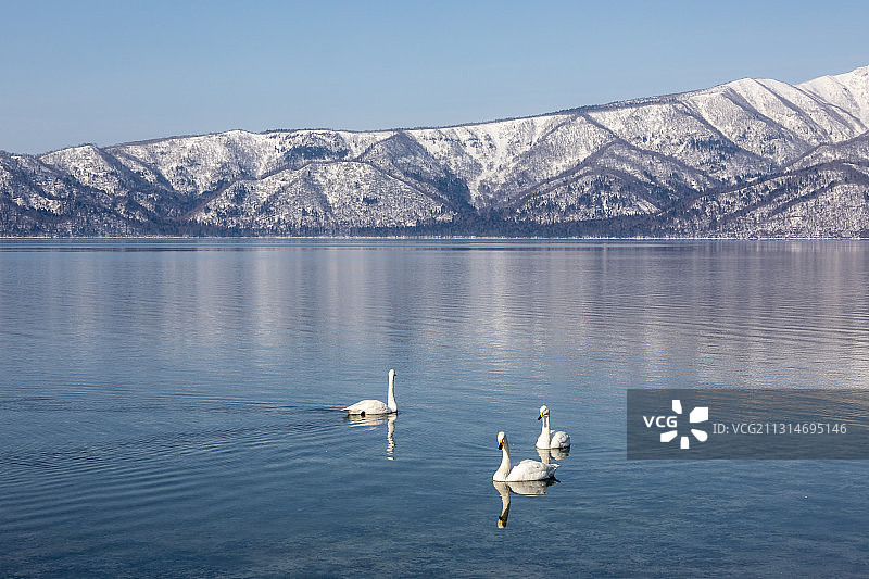 北海道阿寒湖屈斜路湖美景图片素材