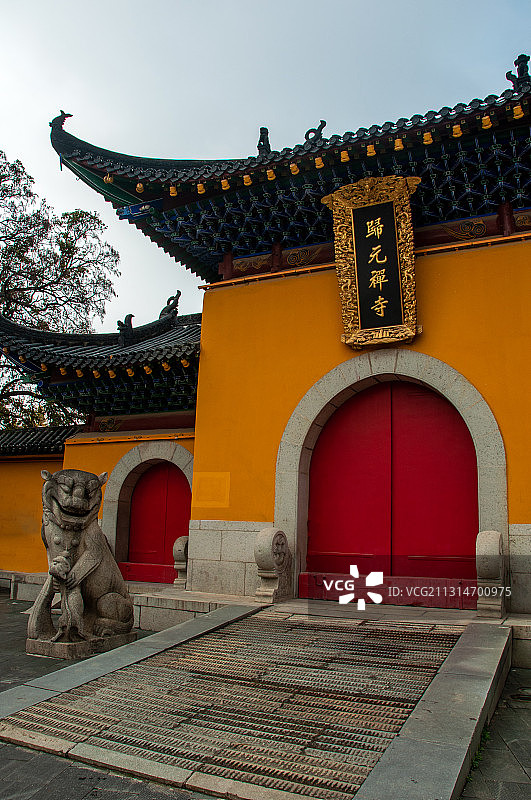 武汉归元禅寺大门图片素材