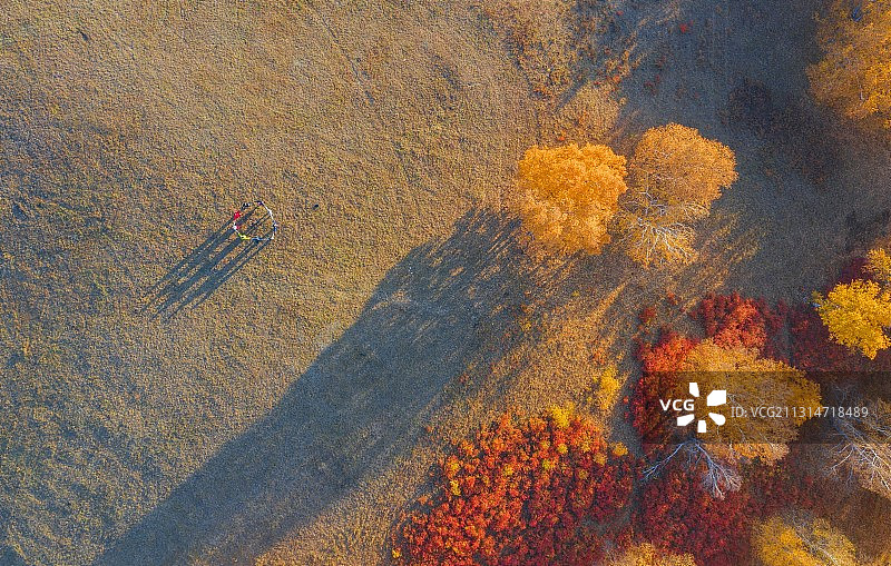 坝上秋意图片素材