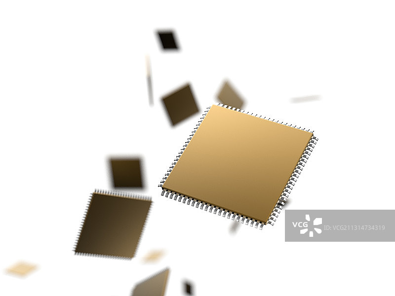 散布 芯片图片素材