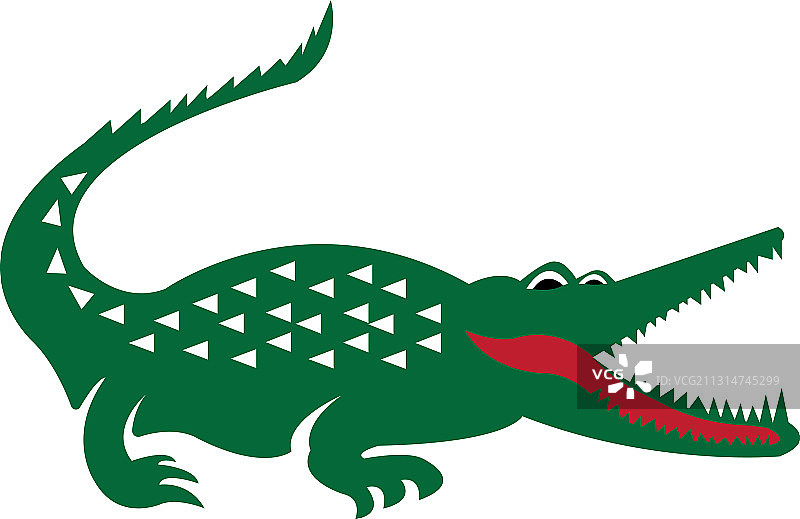 鳄鱼简约Logo设计图片素材