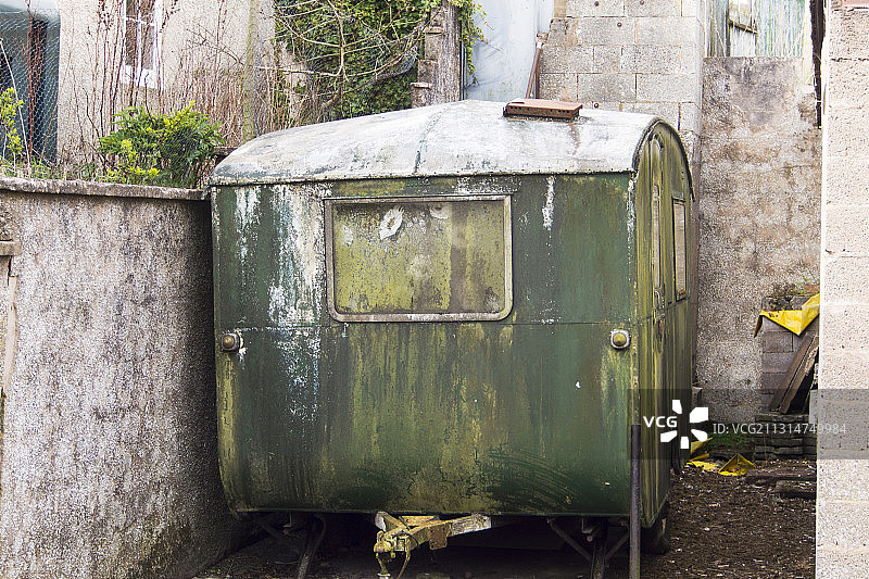 英国坎布里亚郡伊甸谷莫兰的老式大篷车图片素材