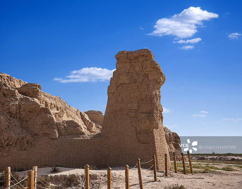 新疆吐鲁番市高昌故城遗址图片素材