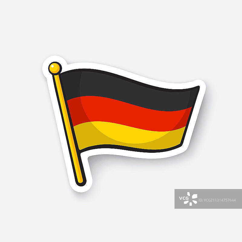 德国国旗贴纸图片素材