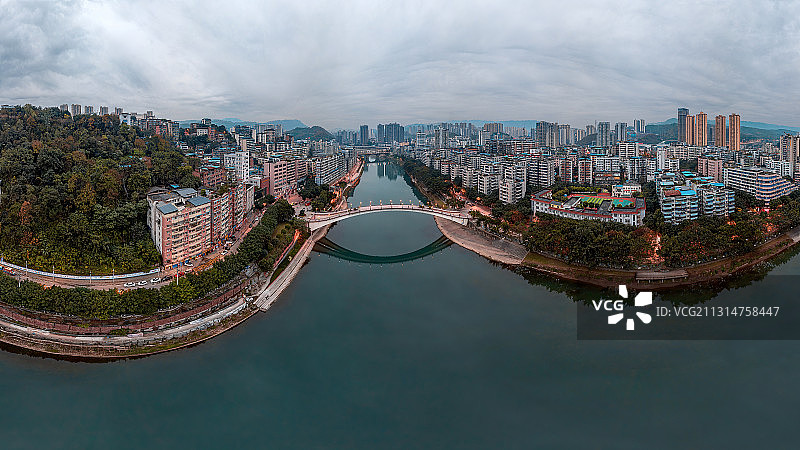 重庆城市建筑-綦江城区图片素材
