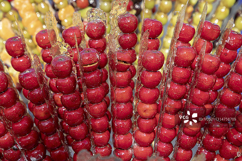 吉林市冬天里的冰糖葫芦图片素材