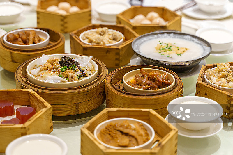 广式早茶组合图片素材