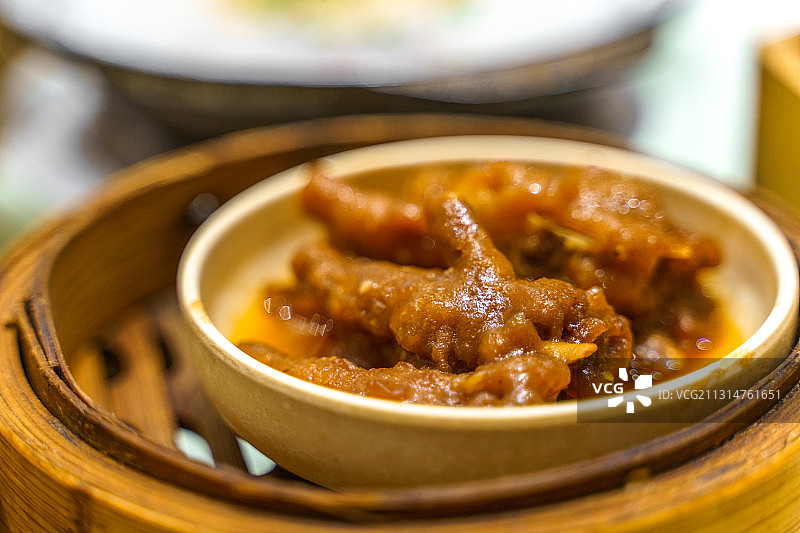 广式早茶鲍汁凤爪图片素材