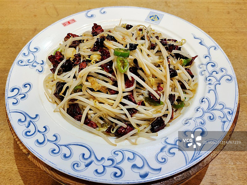 炝炒豆芽图片素材