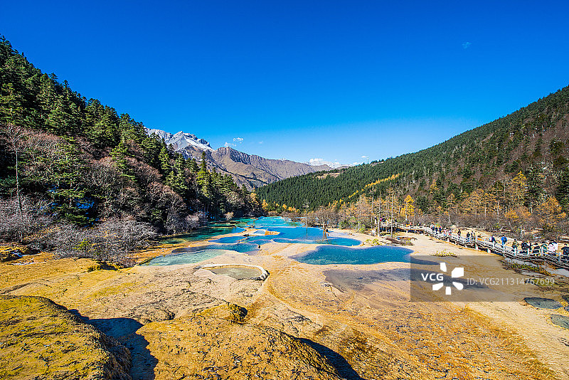 黄龙玉翠彩池图片素材