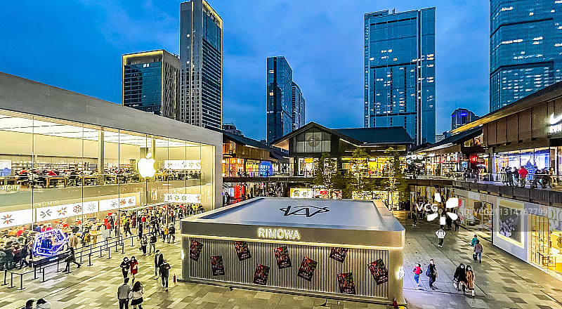 成都太古里夜景图片素材