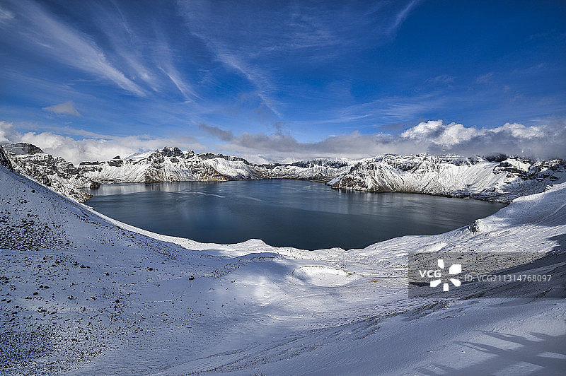 吉林 长白山西坡天池图片素材