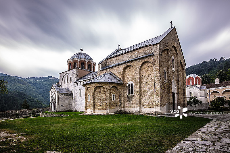 塞尔维亚 斯图代尼察修道院图片素材