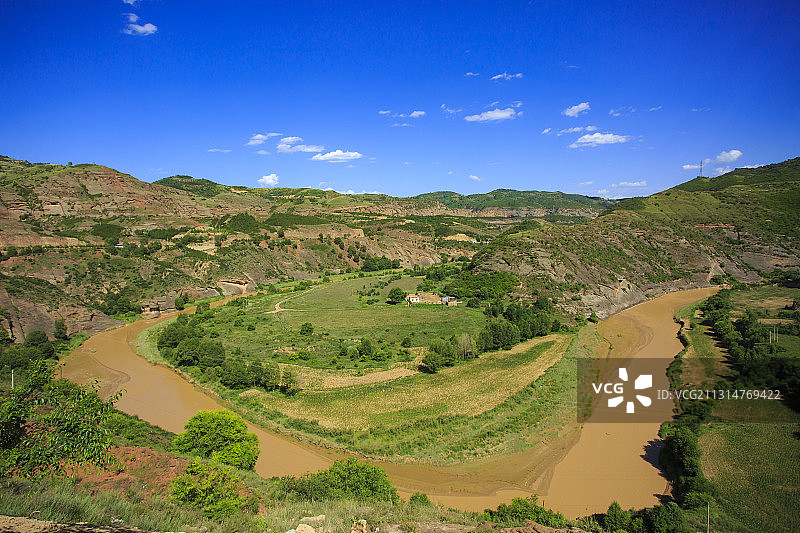 陕西洛河图片素材