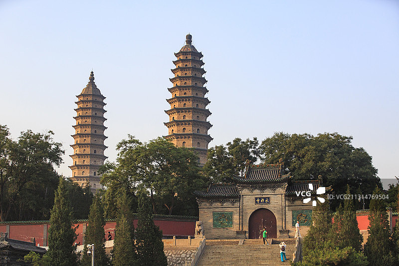 太原双塔寺图片素材