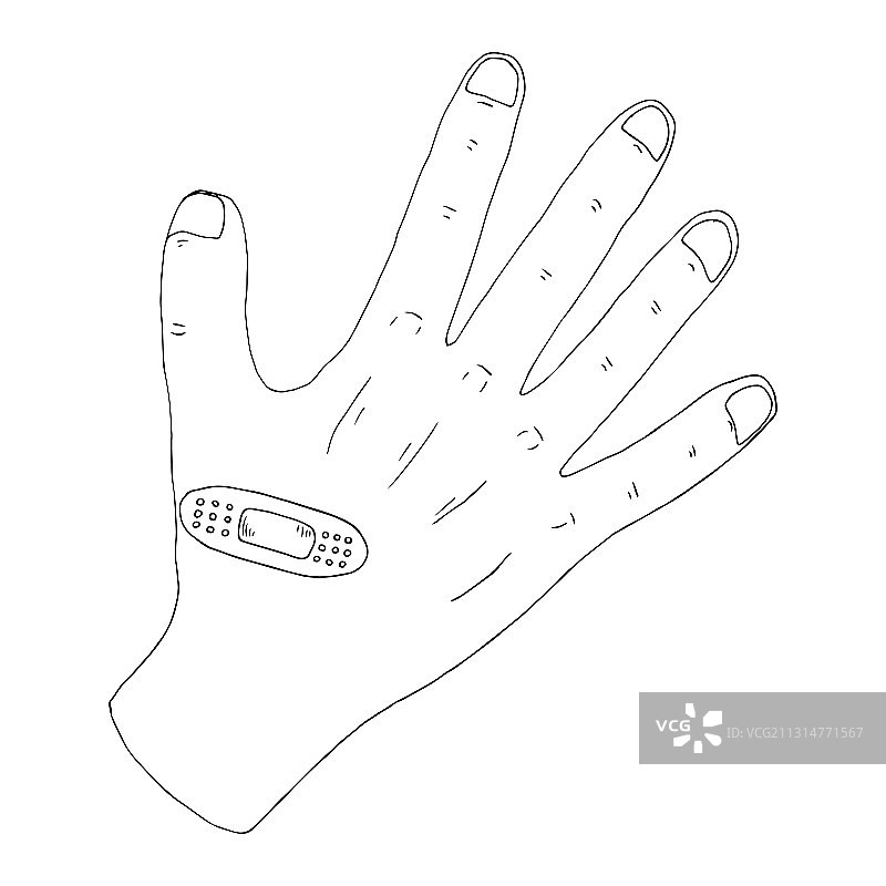 手持石膏图标图片素材