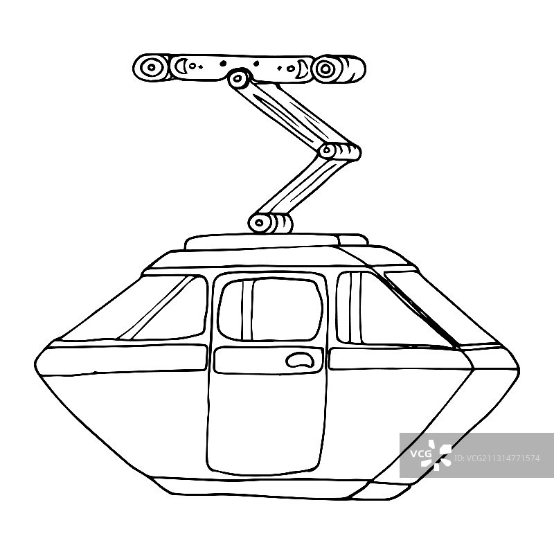 小木屋索道缆车图片素材