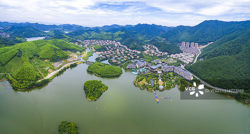 九龙湖航拍图片素材