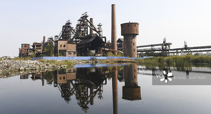 原马钢合肥公司炼铁高炉图片素材