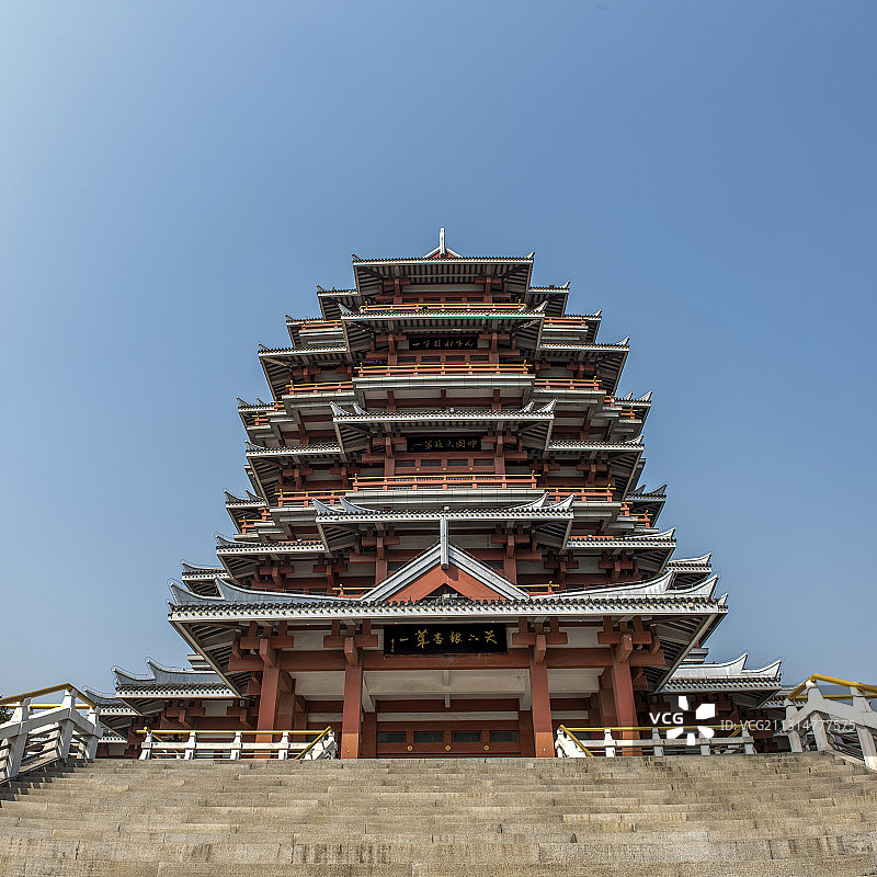 江苏省徐州市邳州沙沟湖水杉公园图片素材