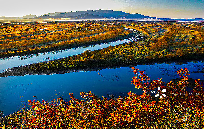 黑龙江省抚远市黑瞎子岛风光图片素材