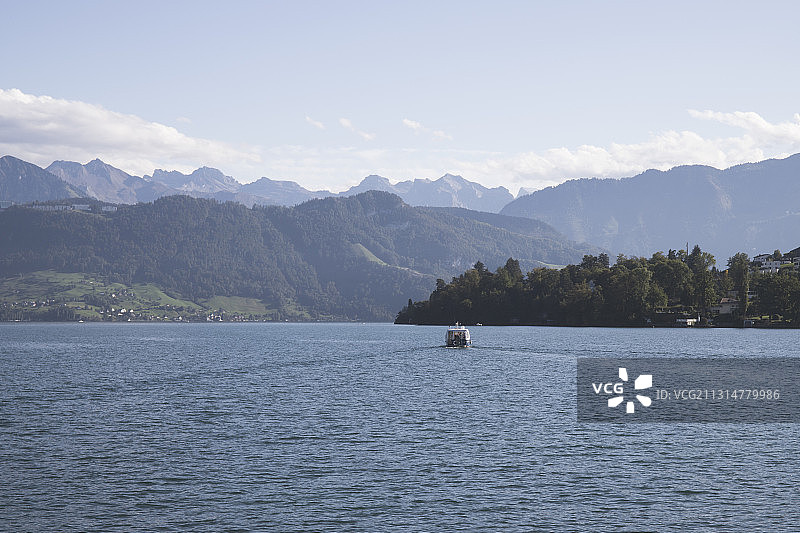 瑞士琉森湖图片素材