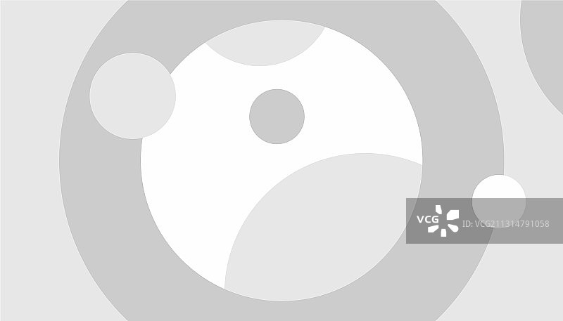 灰色和白色圆圈抽象构图图片素材