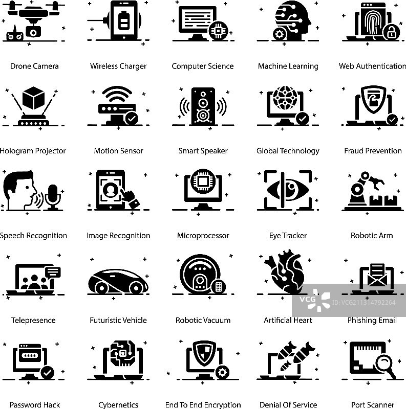 现代科技实体图标包图片素材