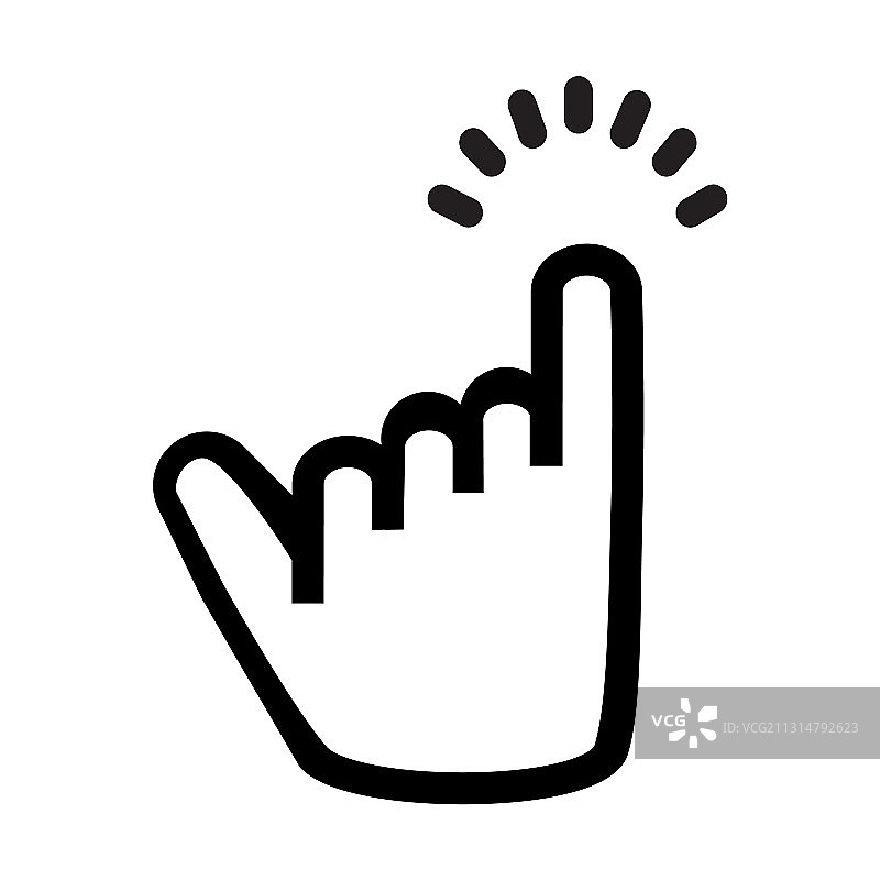 小指线条图标承诺图片素材