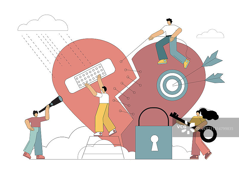 破碎的心图片素材