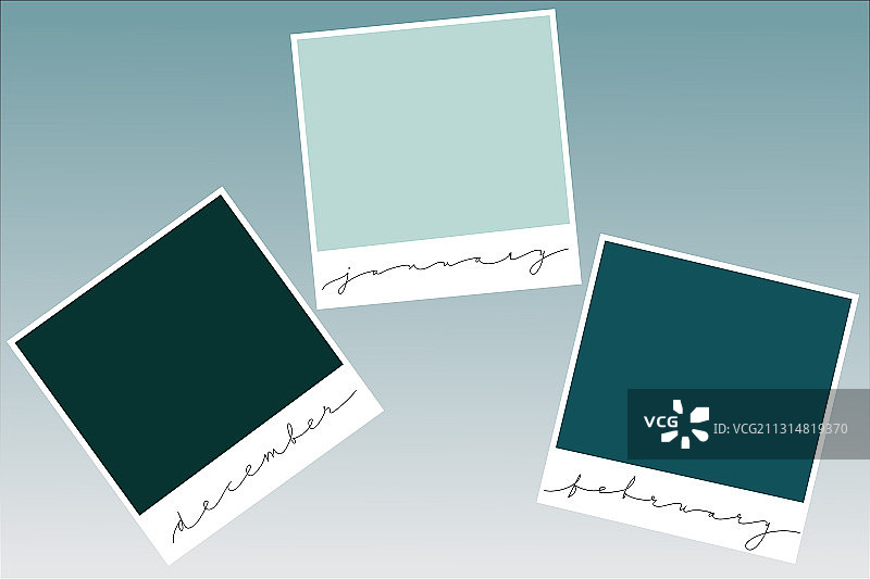 冬季即时摄影设计元素图片素材