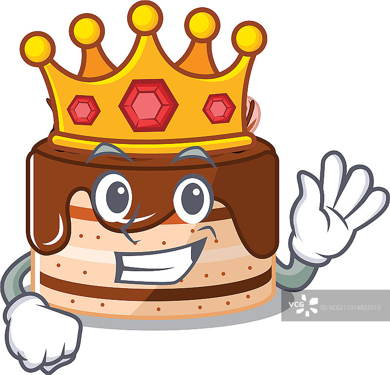 卡通吉祥物巧克力蛋糕设计图片素材