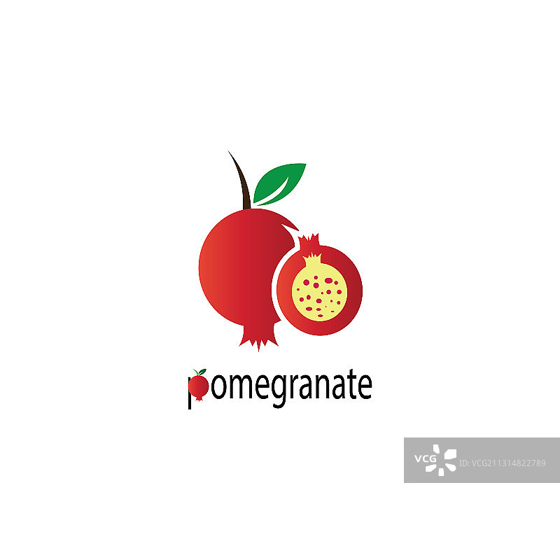 石榴籽水果logo图标设计图片素材