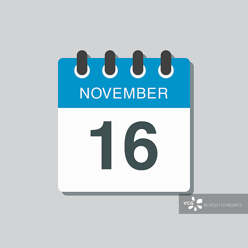 11月16日日历图标模板图片素材