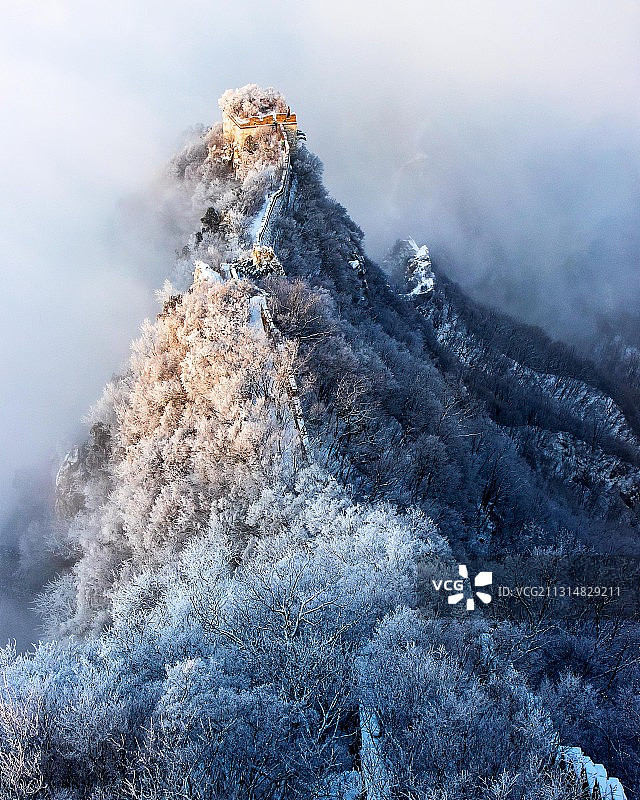 雪域敌楼图片素材